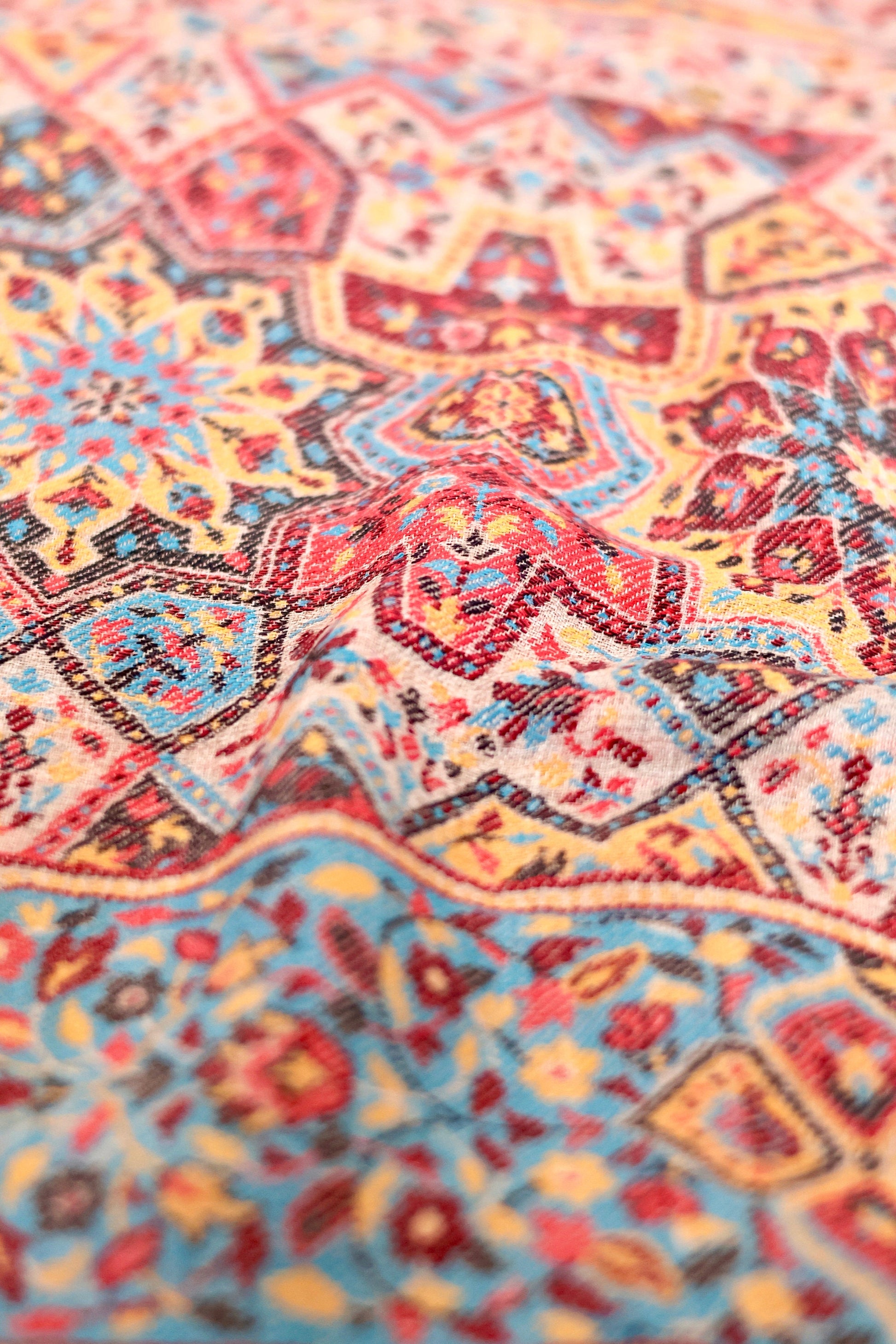 Pashmina Cashmere Shawl, Multi Color Kalamkari Kashmiri Pashmina Silk Shawl, Premium Cashmere Shawl, Soft & Warm Shawls, Christmas Gift
