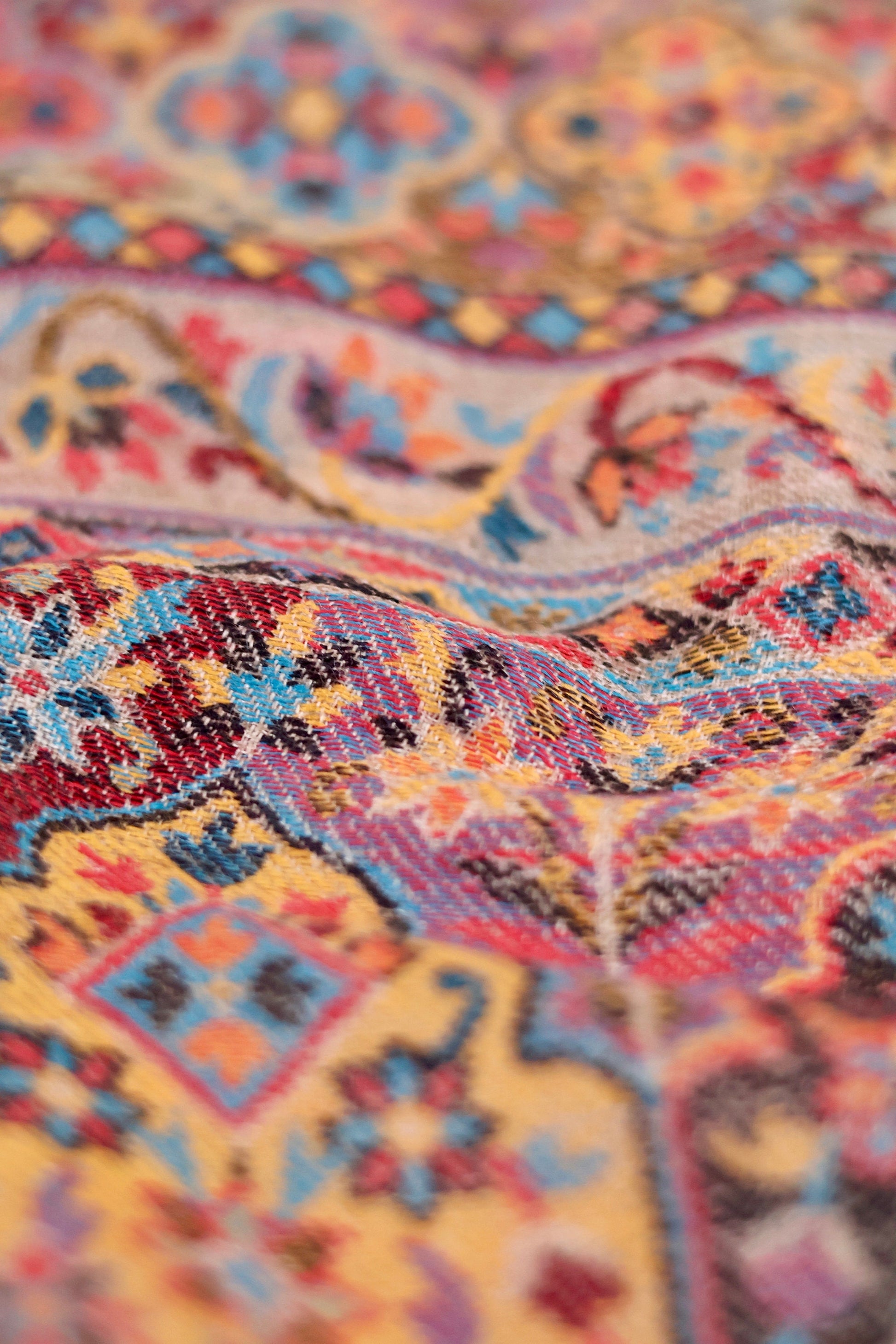 Elegant Pashmina Cashmere Shawl, Kalamkari Kashmiri Pashmina Silk Shawl, Premium Cashmere Shawl, Soft & Warm Shawls, Christmas Gift
