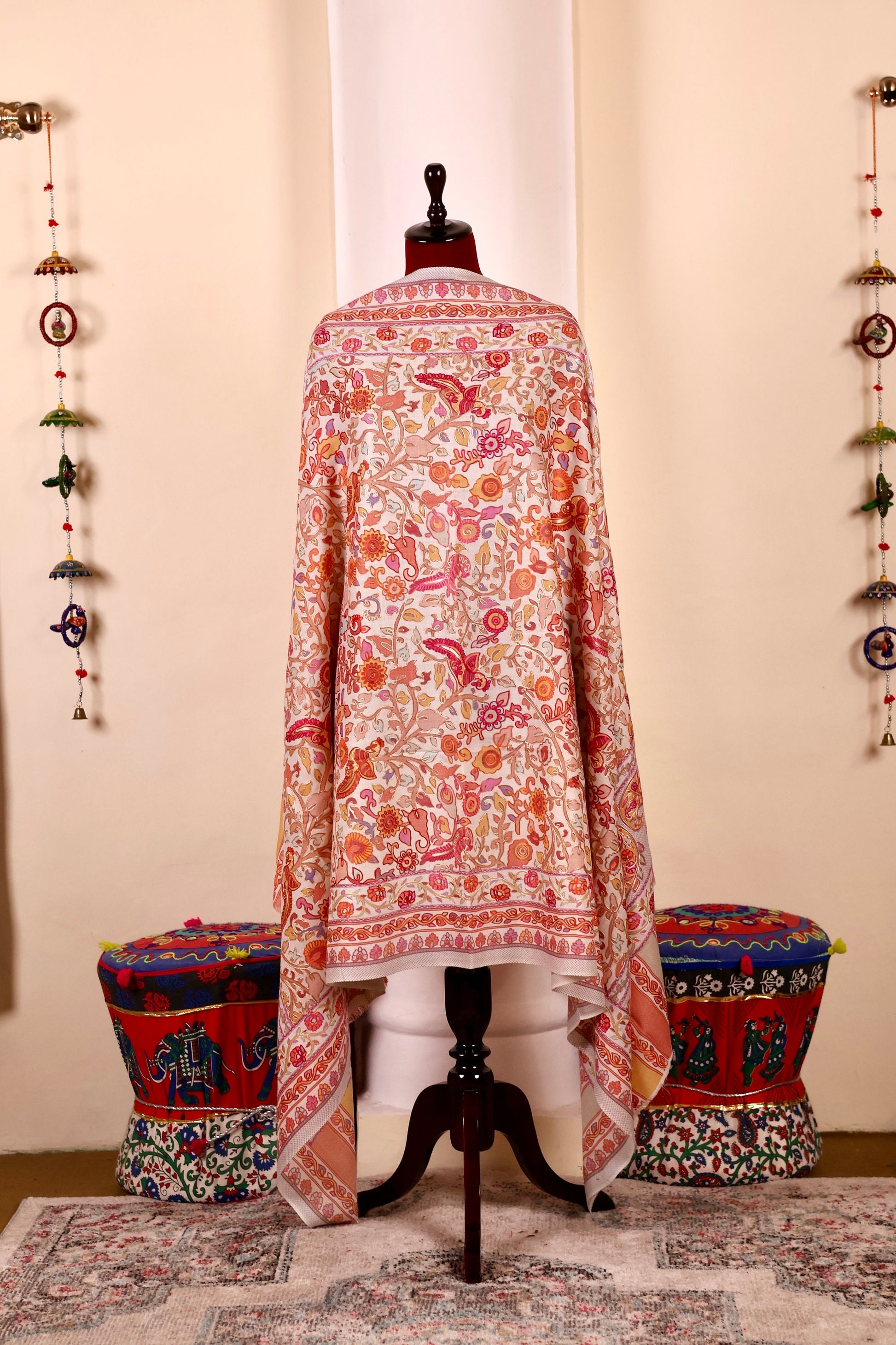 Handmade Kani Pashmina Cashmere Shawl, Embroidery Kashmiri Pashmina Silk Shawl, Premium Cashmere Shawl, Soft & Warm Shawls, Christmas Gift