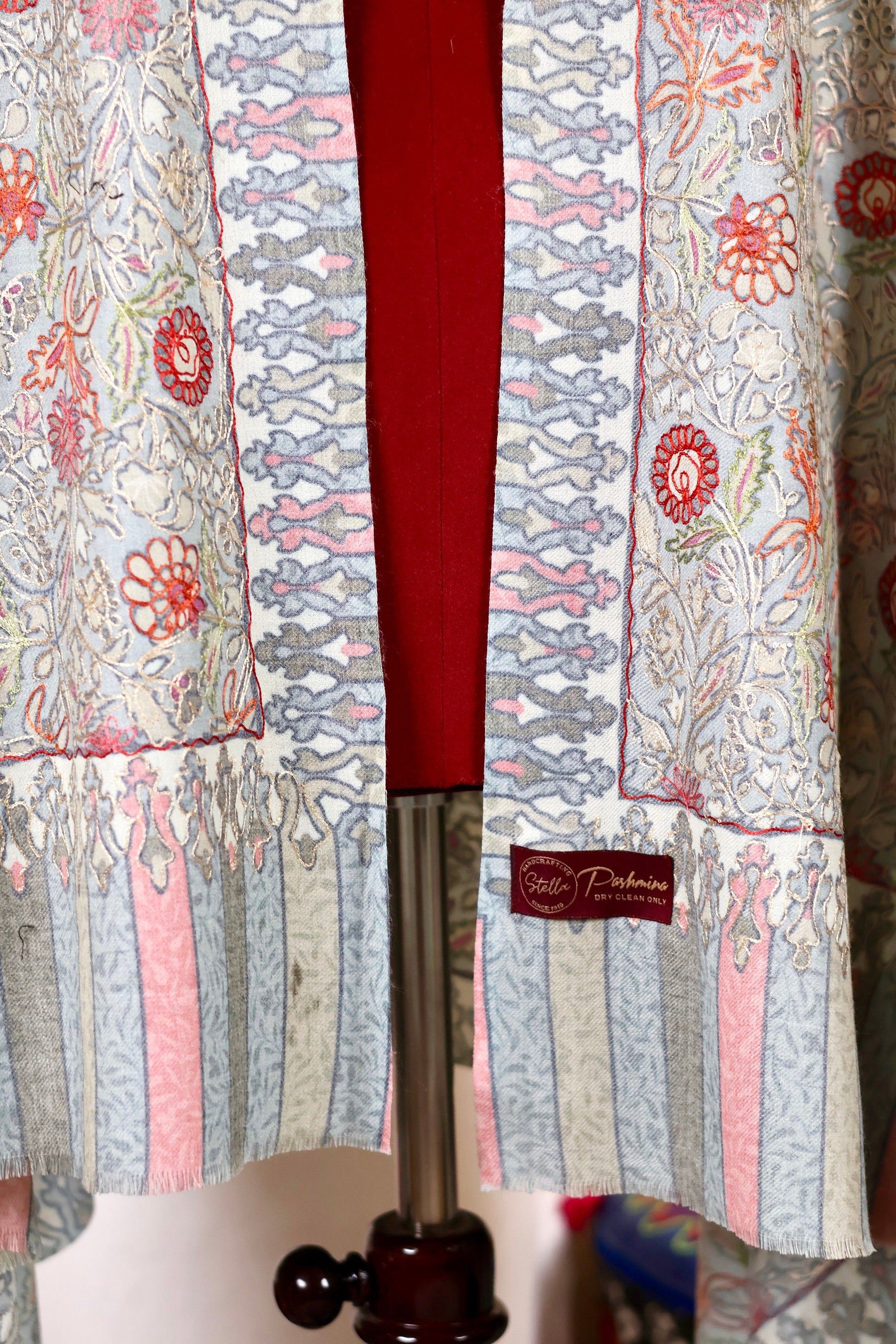 Handmade Kani Pashmina Cashmere Shawl, Embroidery Kashmiri Pashmina Silk Shawl, Premium Cashmere Shawl, Soft & Warm Shawls, Christmas Gift
