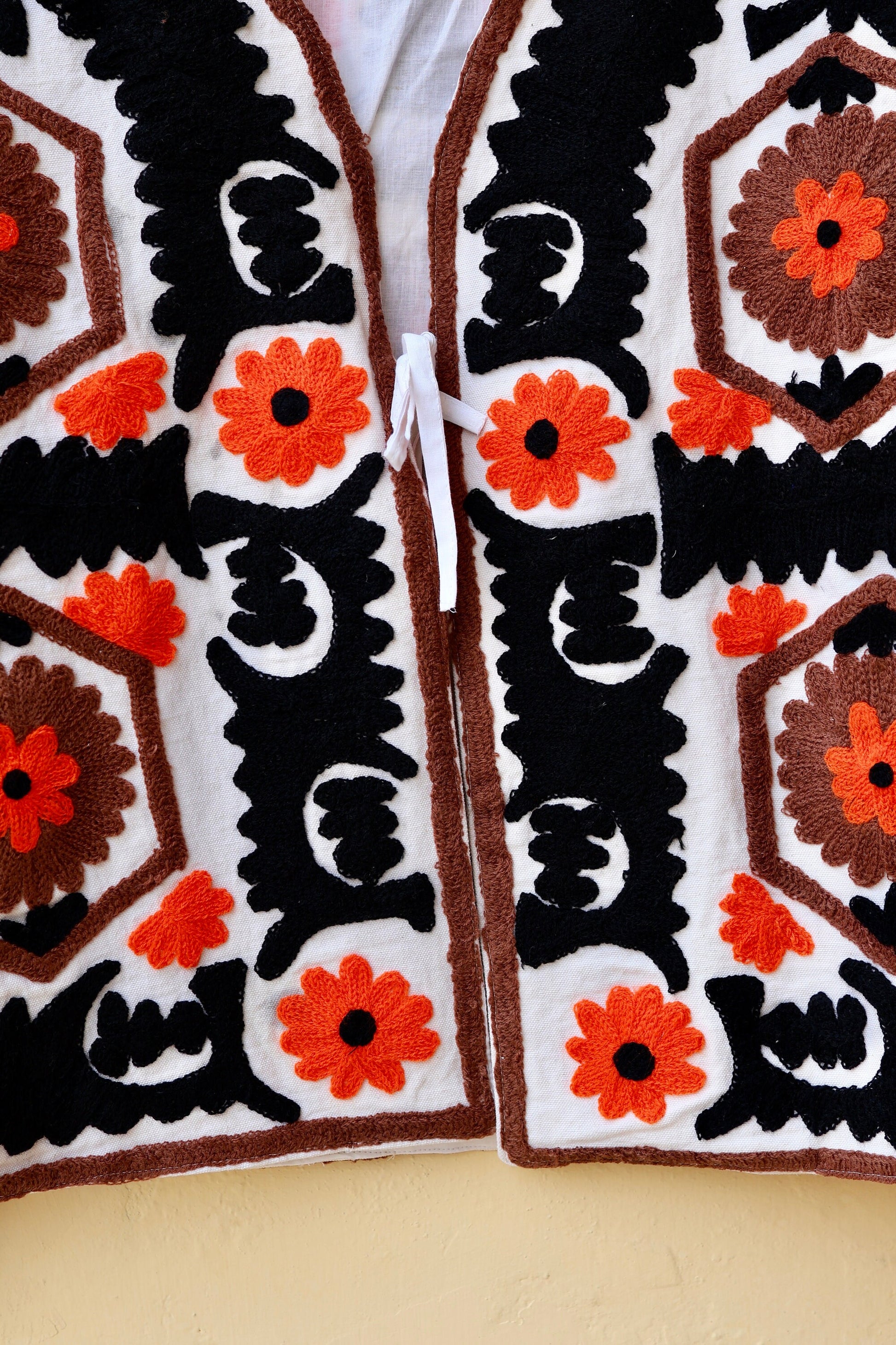 Indian Handmade Suzani Embroidery Jacket, Unique Style Artisan Made Jacket, Floral Women's Coat, New Style Jacket, Boho Suzani, Gift for Her