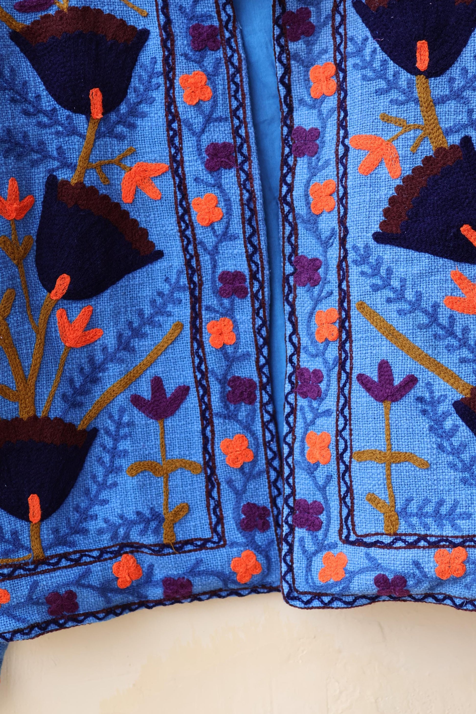 Suzani Embroidery Cotton Jacket, Kimono Jacket, Handmade Soft TNT Fabric Jacket, Women's Clothing Coat, Boho Jacket, Valentines Gift for Her