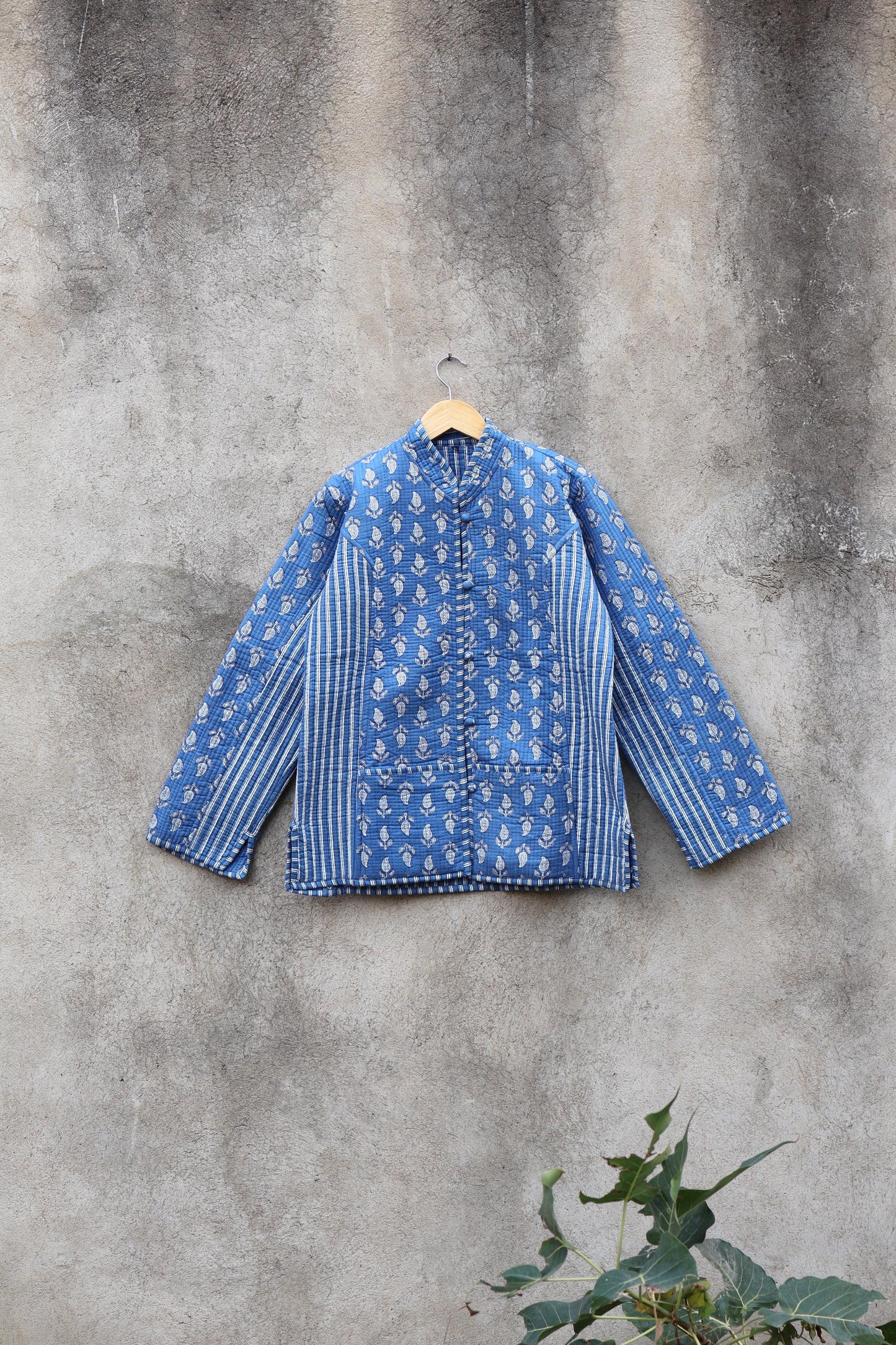 Trendy Cotton Handmade Kantha Quilted Jacket, Reversible Women's Soft Coat, Kimono Indian Vintage Boho Robe, Spring Jacket Gift for Her