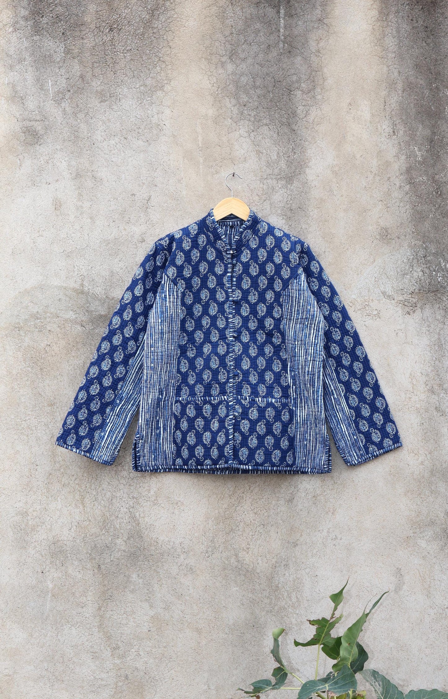 Trendy Cotton Handmade Kantha Quilted Jacket, Reversible Women's Soft Coat, Kimono Indian Vintage Boho Robe, Spring Day Gift for Her