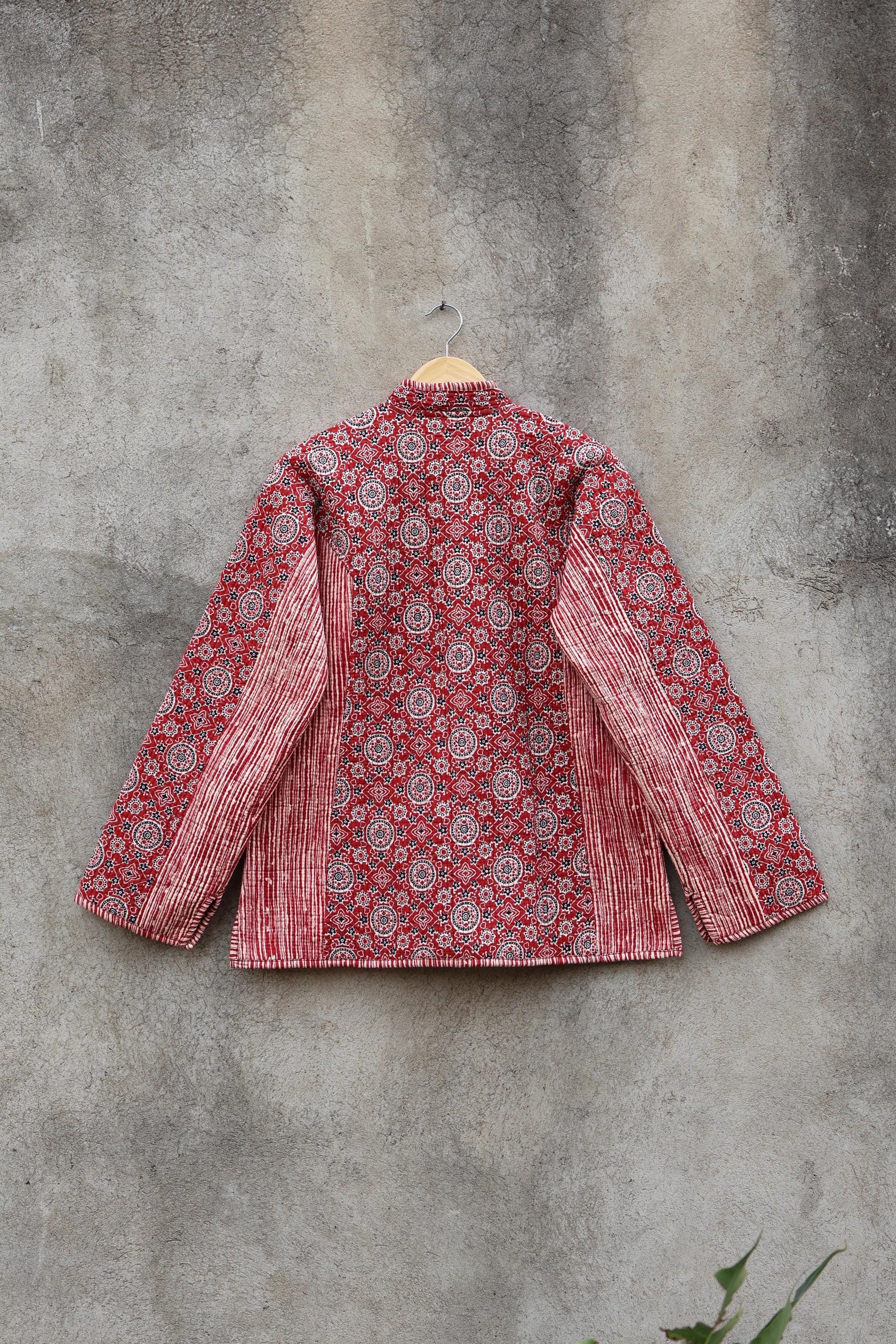 Trendy Cotton Handmade Kantha Quilted Jacket, Reversible Women's Soft Coat, Kimono Indian Vintage Boho Robe, Spring Jacket Gift for Her