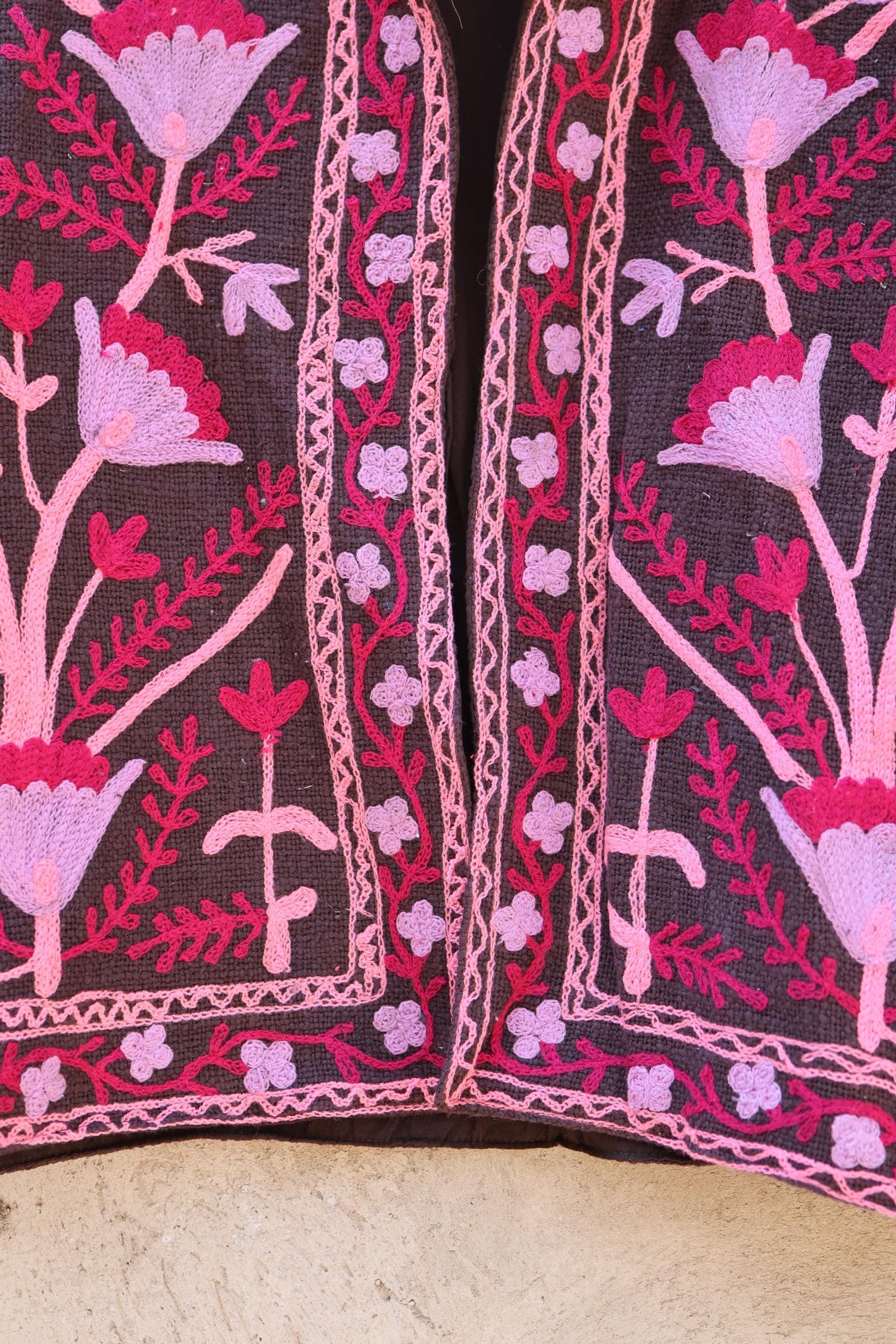 Suzani Embroidery Cotton Jacket, Kimono Jacket, Handmade Soft TNT Fabric Jacket, Women's Clothing Coat, Boho Jacket, Spring Gift for Her