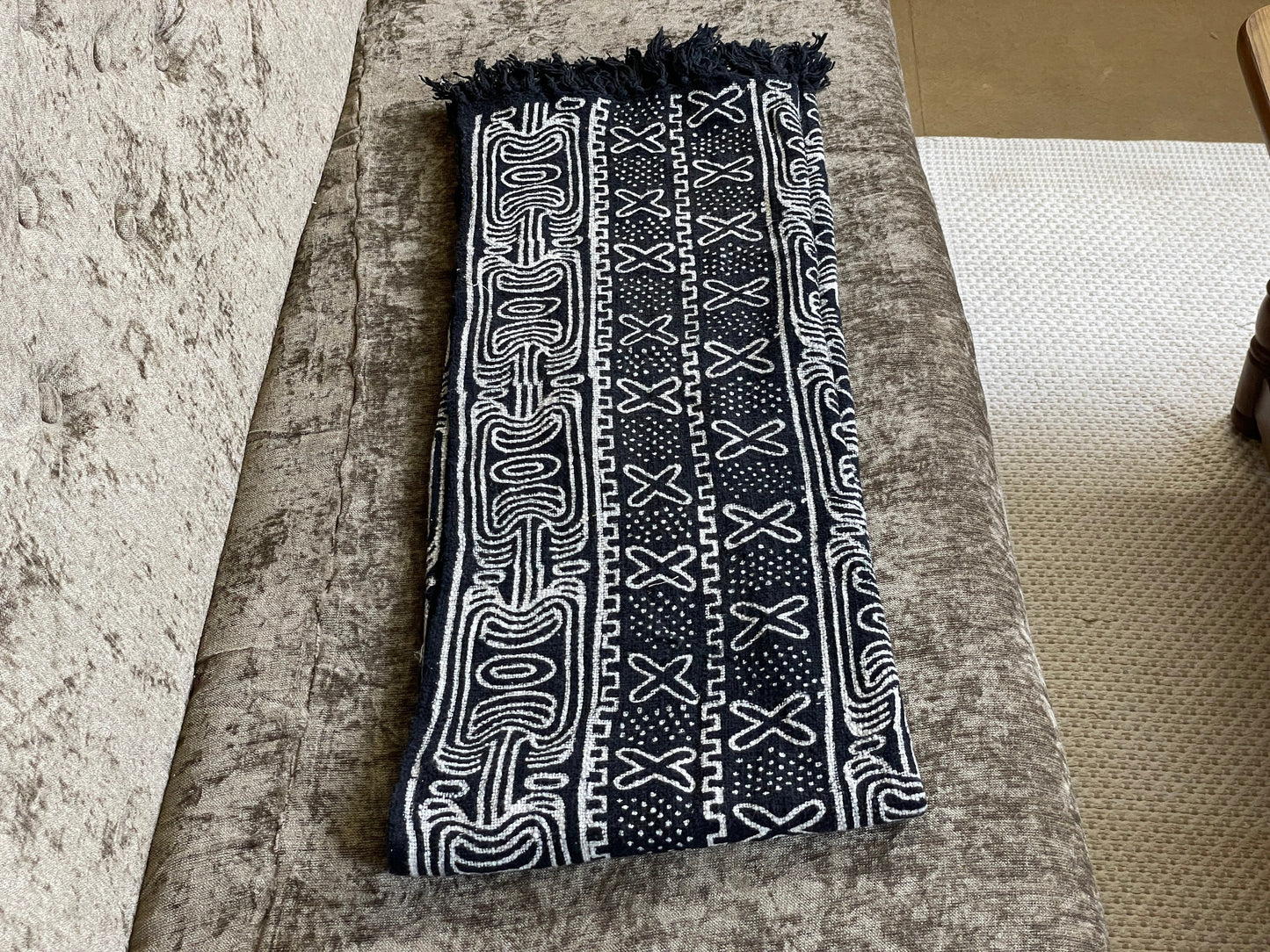 Handmade Throw Blanket for Couch/Sofa, 53×60 Inch Woven Blanket for Bedroom Living Room, Home Decor, Housewarming Gift