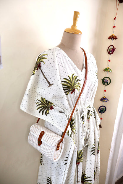 White Rattan Bali Bag, Shoulder Bag, Handwoven Crossbody Purse, Braided Straw Bag, Bohemian Style Rattan Bags, Gift for her