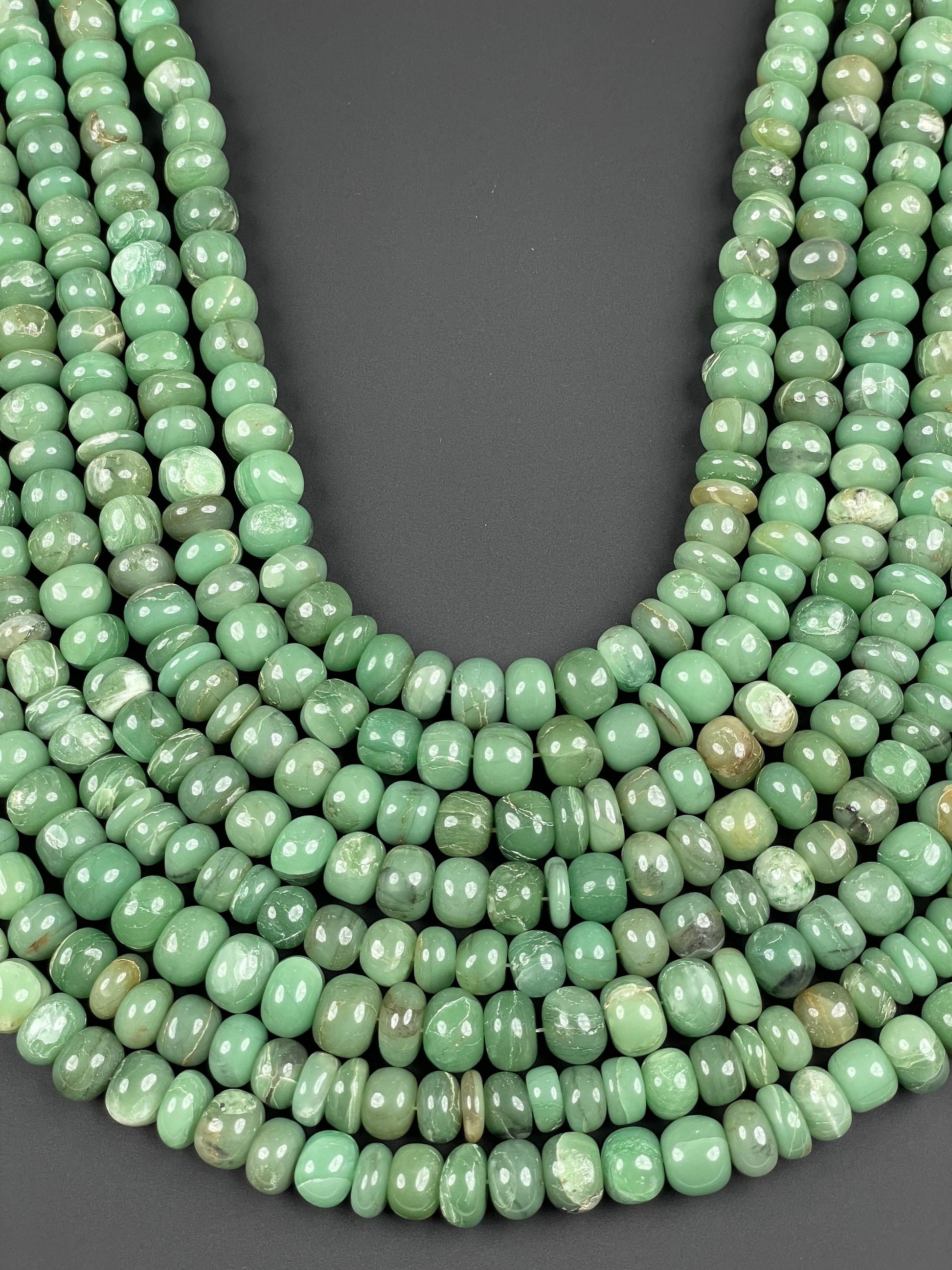  Green Aventurine Smooth Rondelle Beads