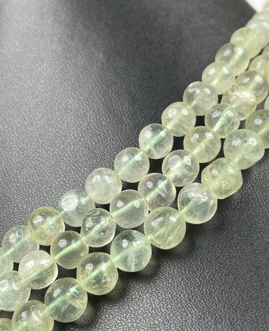 Natural Green Fluorite Smooth Round Beads 6-6.5mm 7.5-8mm AAA+ 18"