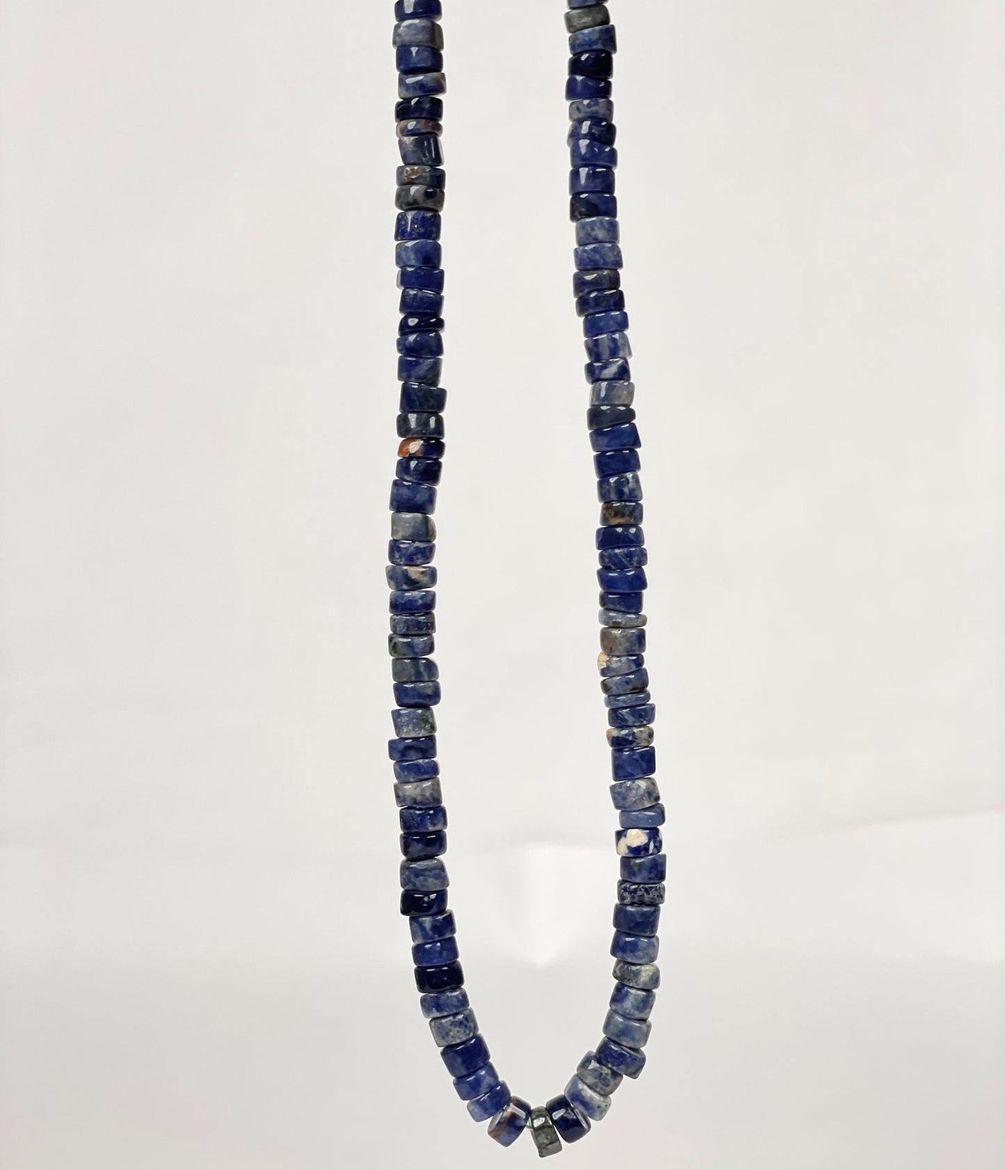 Natural Sodalite Heishi Disc Beads