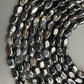 Natural Black Onyx Oval Beads