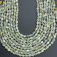 Natural Prehnite Oval Beads