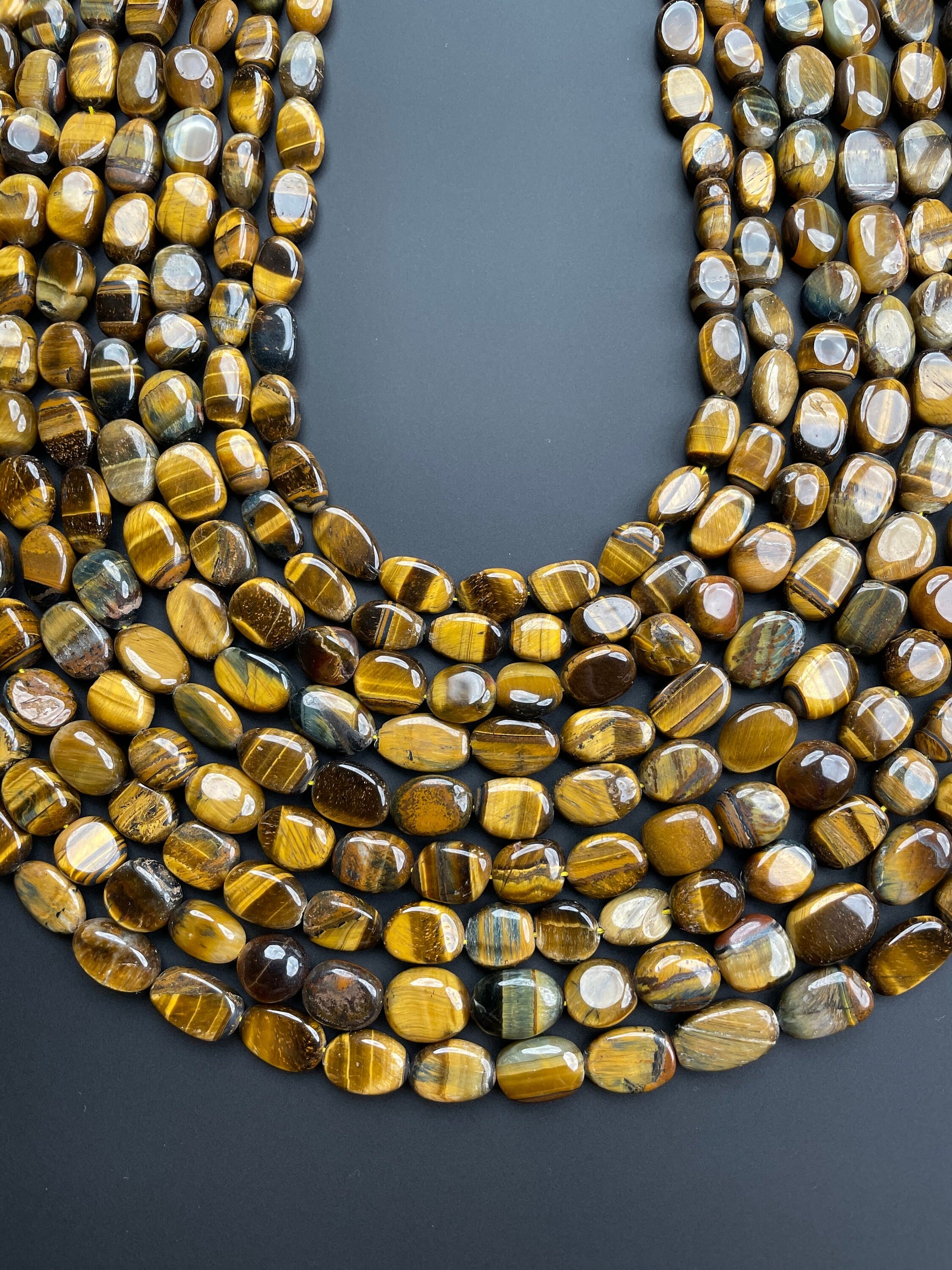 Genuine Yellow Tiger Eye Beads