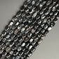 Natural Black Onyx Oval Beads