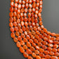 Natural Red Carnelian Oval Beads