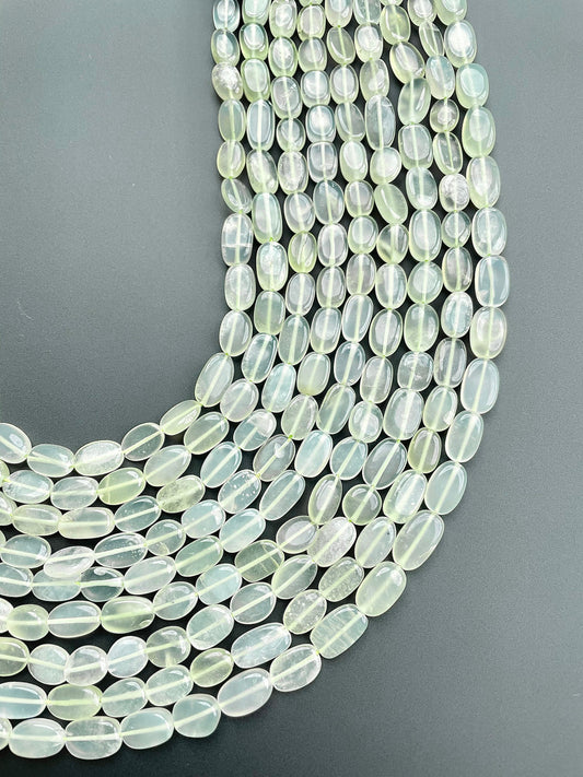Natural New Jade Serpentine Oval Beads