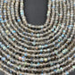 Labradorite Faceted Rondelle Beads