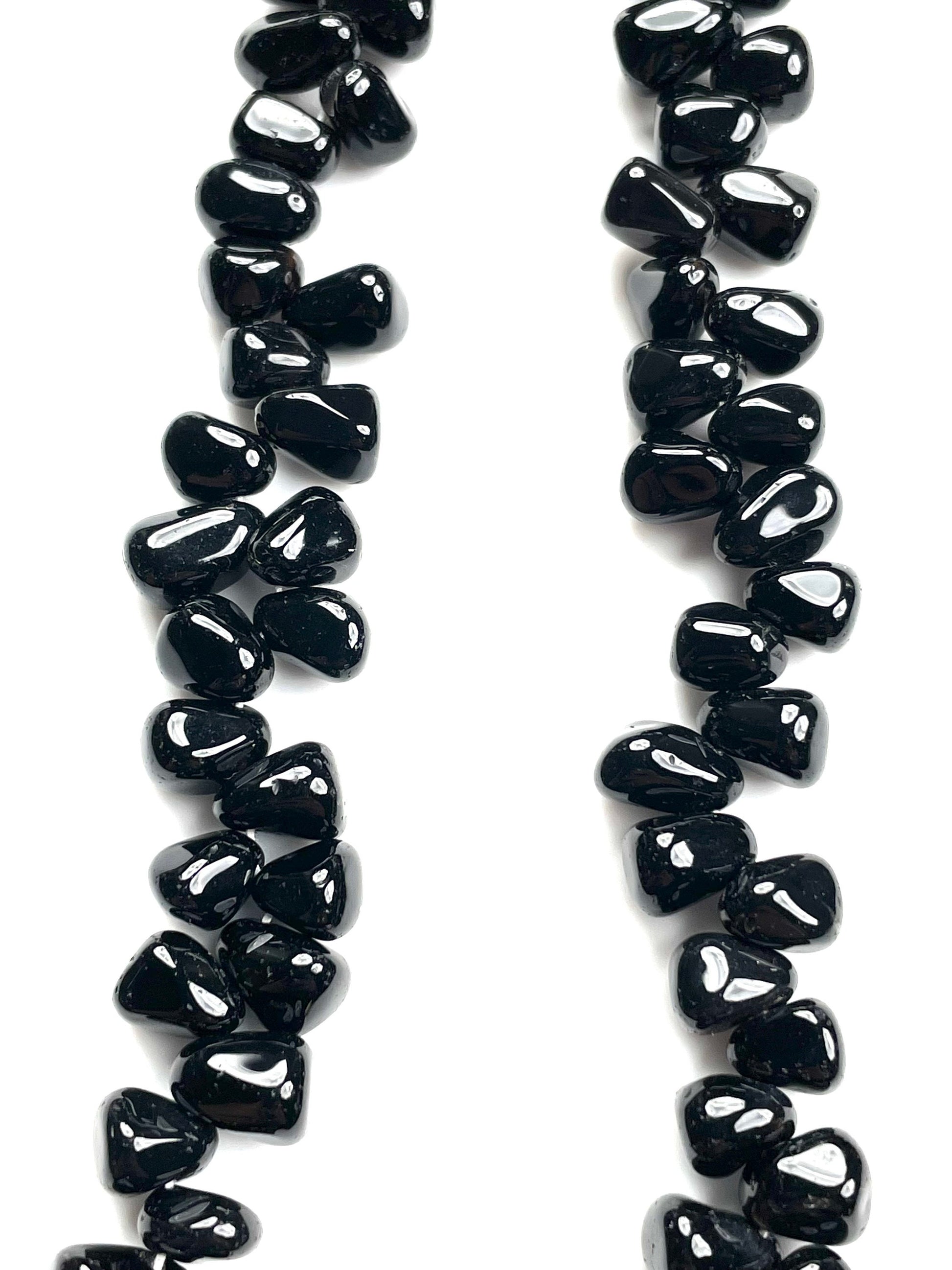 Black Onyx drops Briolette's  Smooth Beads