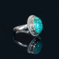 Jewelry Turquoise Oval Ring