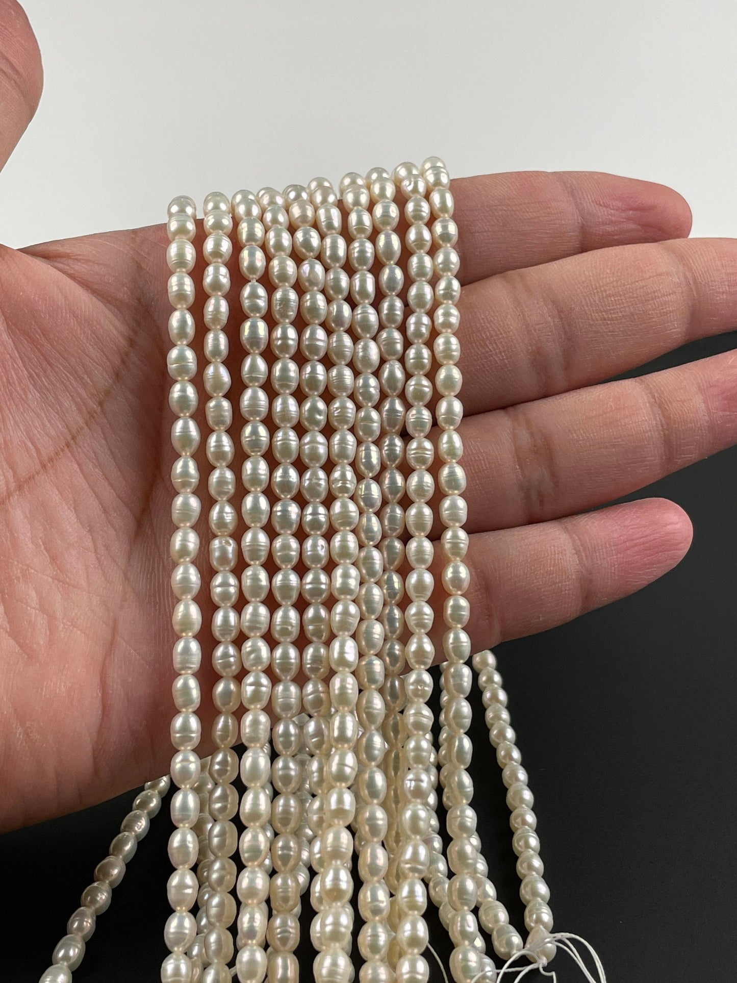 Oval Rice Beads