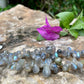 Labradorite Faceted Briolettes Beads