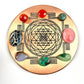 Shri Yantra Engraved Crystal charging Plate