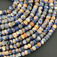 Orange Sodalite Faceted Rondelle Beads