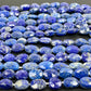 Natural Blue Lapis Lazuli Faceted Oval Beads