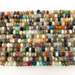 Multi Gemstone Smooth Rondelle Beads