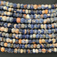 Orange Sodalite Faceted Rondelle Beads