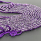 Natural Amethyst Faceted Rondelle Beads