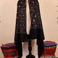 Black Pashmina Cashmere Shawl, Sozni Embroidery Kashmiri Pashmina Silk Shawl, Premium Cashmere Scarfs, Soft & Warm Shawls, Christmas Gift