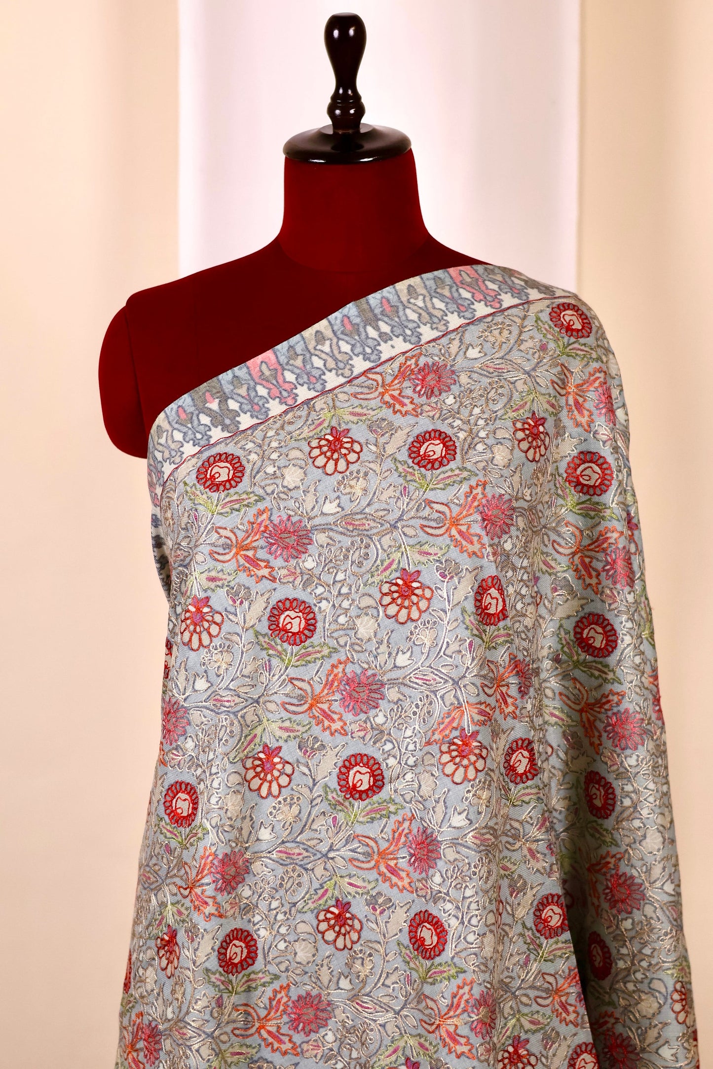 Handmade Kani Pashmina Cashmere Shawl, Embroidery Kashmiri Pashmina Silk Shawl, Premium Cashmere Shawl, Soft & Warm Shawls, Christmas Gift