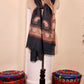 Grey Pashmina Cashmere Shawl, Kalamkari Embroidery Kashmiri Pashmina Silk Shawl, Premium Cashmere Scarfs, Soft & Warm Shawls, Christmas Gift