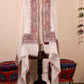 White Pashmina Cashmere Shawl, Kalamkari Embroidery Kashmiri Pashmina Silk Shawl, Premium Cashmere Scarfs, Soft & Warm Shawls Christmas Gift