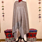 Grey Pashmina Cashmere Shawl, Kani Embroidery Kashmiri Pashmina Silk Shawl, Premium Cashmere Scarfs, Soft & Warm Shawls, Christmas Gift
