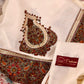 Authentic Pashmina Cashmere Shawl, Handmade White Kashmiri Pashmina Silk Shawl, Premium Cashmere Scarfs, Soft & Warm Shawls, Christmas Gift