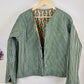 Indian HandBlock Printed Quilted Cotton Jackets | Green Floral Women's Coat | Reversible Bohemian Style Handmade Quilted Jackets