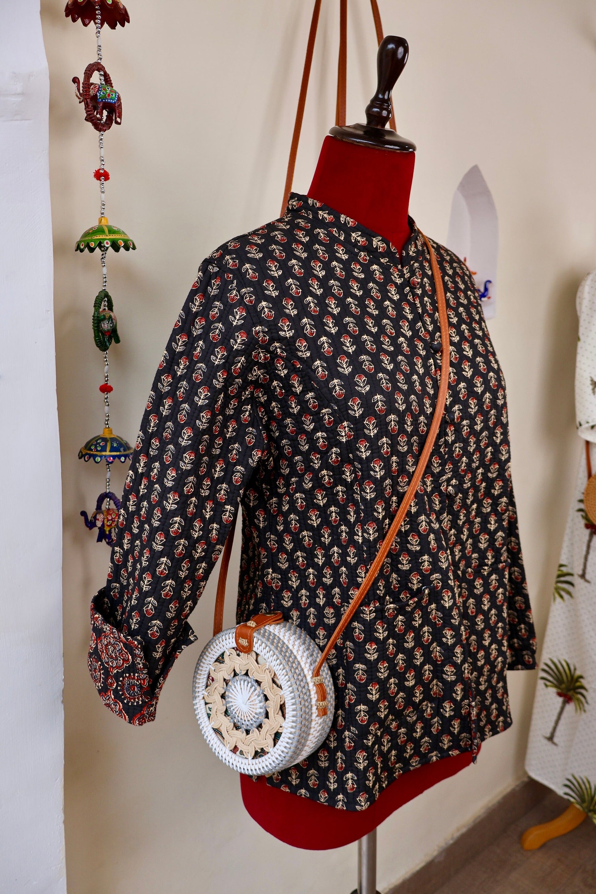Round Rattan Bag with Braid Pattern, Bali Bags, Handwoven Crossbody Purse, Braided Straw Bag, Bali Sling Bags Rattan Bags Gift for her