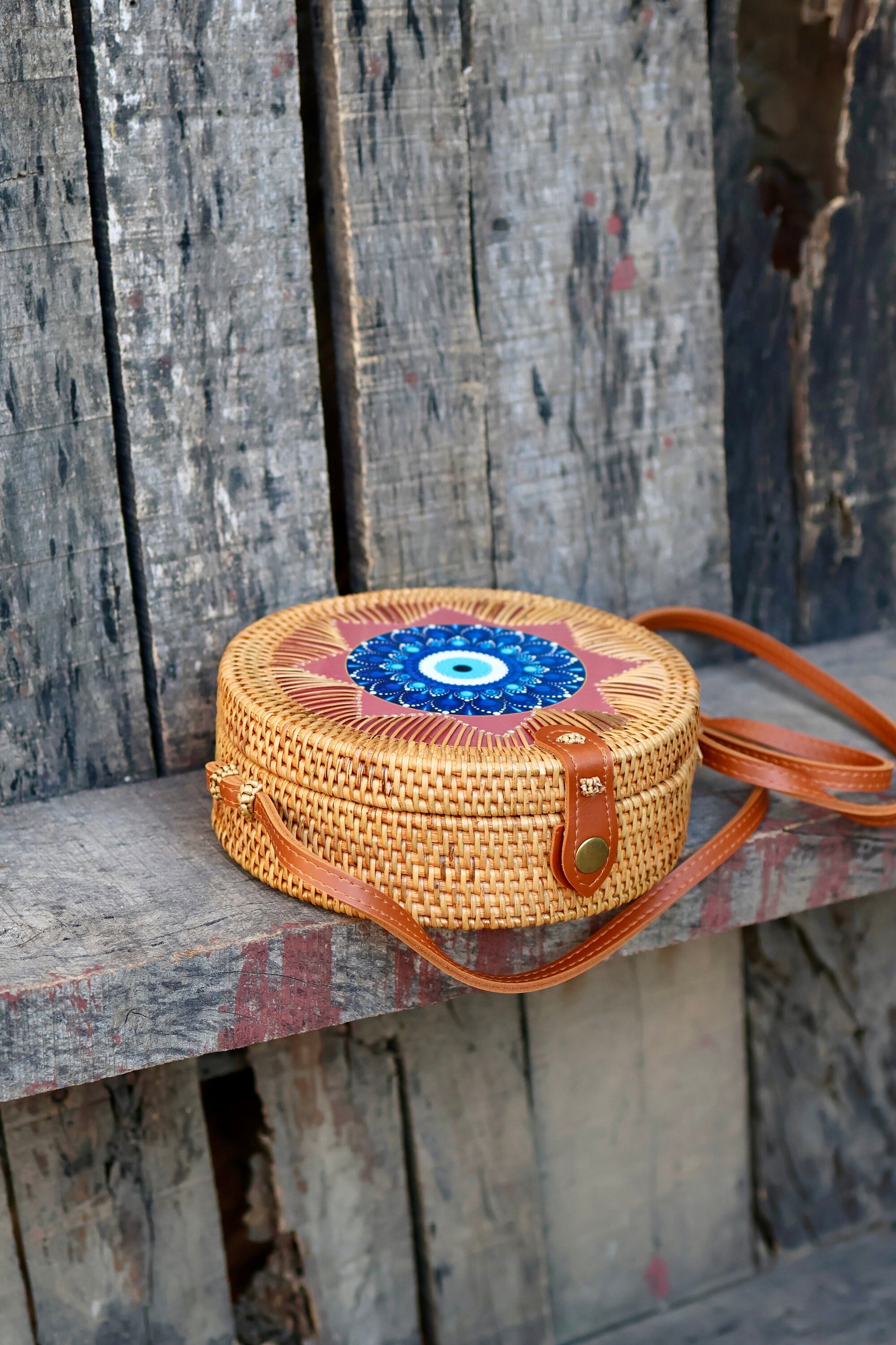 Round Rattan Bags, Bali Bag, Braided Straw Bag, Woven Crossbody Purse, Bali Sling Bags, Bohemian Rattan Bags, Gift for her